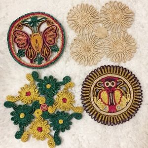 Set of 4 Vintage Trivets